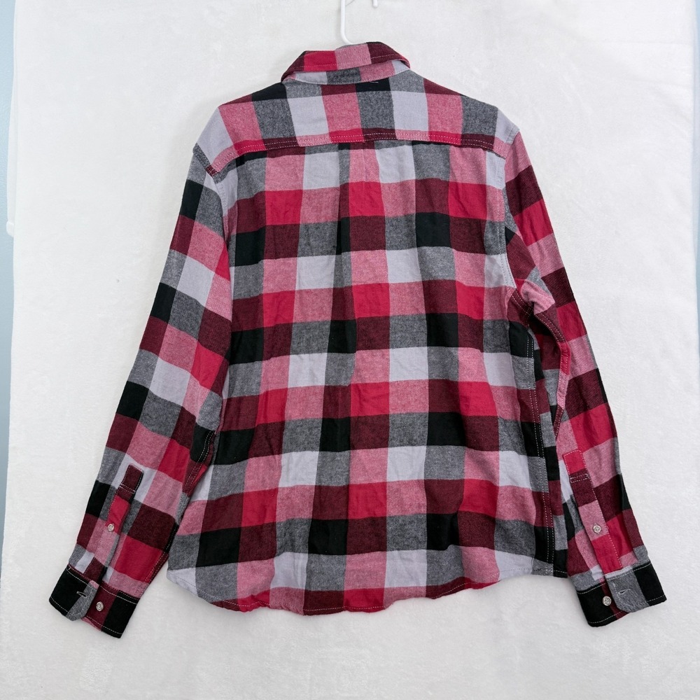 Eddie Bauer Flannel Shirt Mens XL Red Flannel Plaid Pocket Outdoor Button Down - Picture 9 of 9